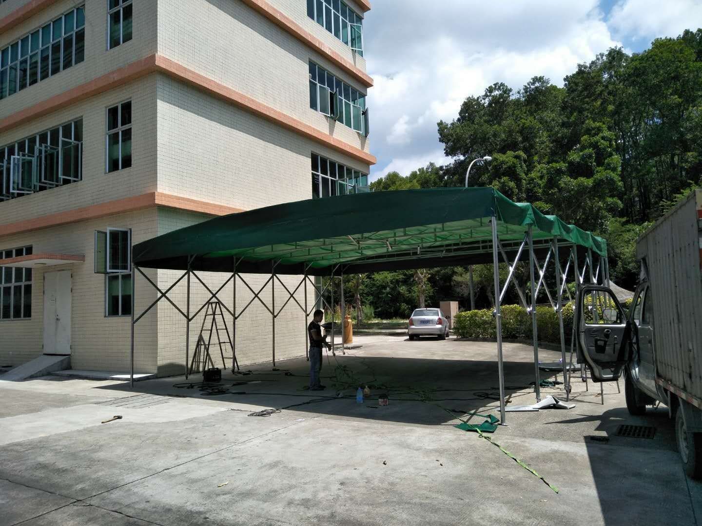 西双版纳推拉雨棚伸缩产品的辨别方法