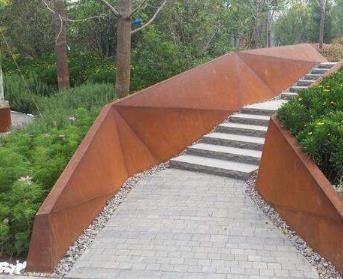 深圳创意红锈钢板景观品质管理